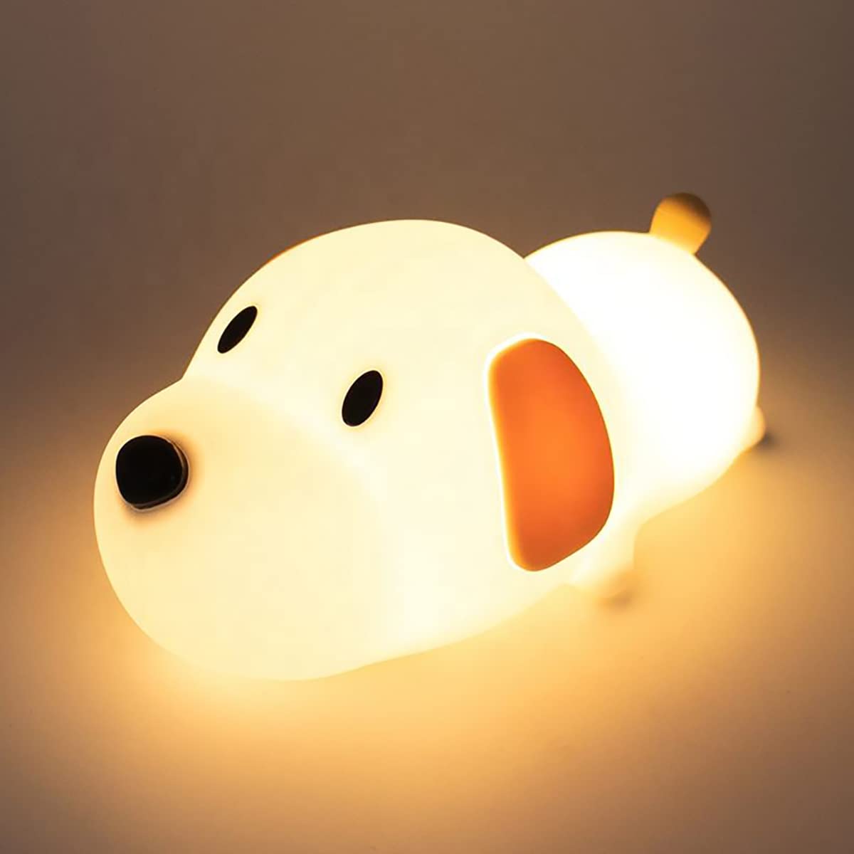 Indoce Sales Puppy Silicone Night Light for Kids – LED Silicone Dog Lamp with Touch Control & Timer