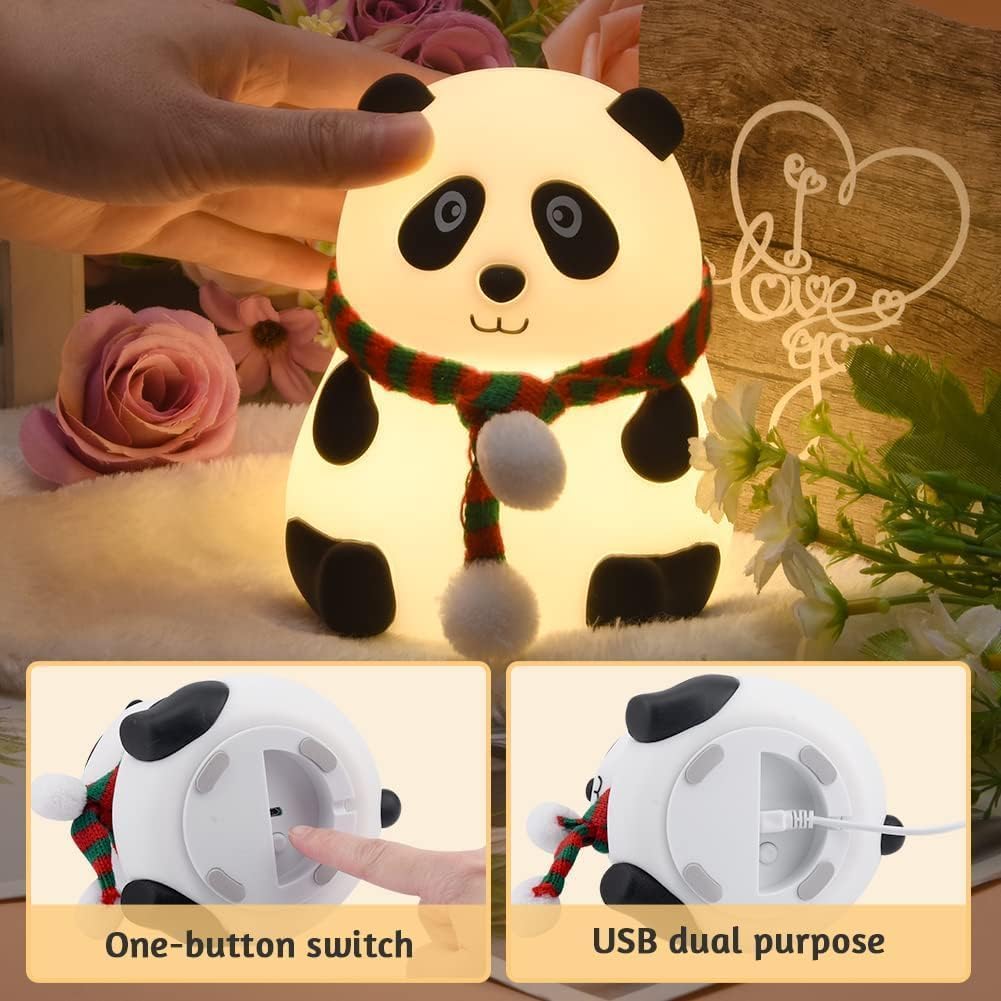 indoce Sales Cute Panda Night Light, Cute Night Light Gift for Kids