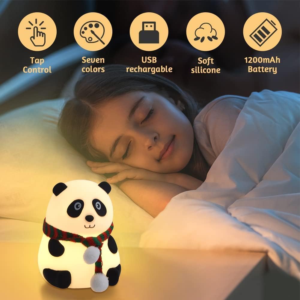indoce Sales Cute Panda Night Light, Cute Night Light Gift for Kids