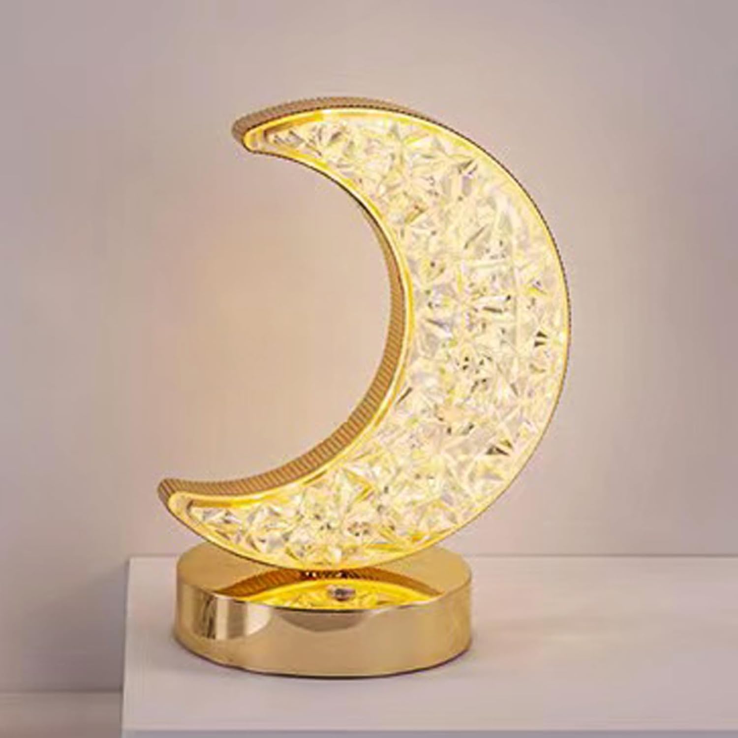 Indoce sales Moon Table Lamp for Kids,Romantic Moon Night Light with 3 Colors Modes Dimmable Touch Rechargeable Nightlight (Moon)