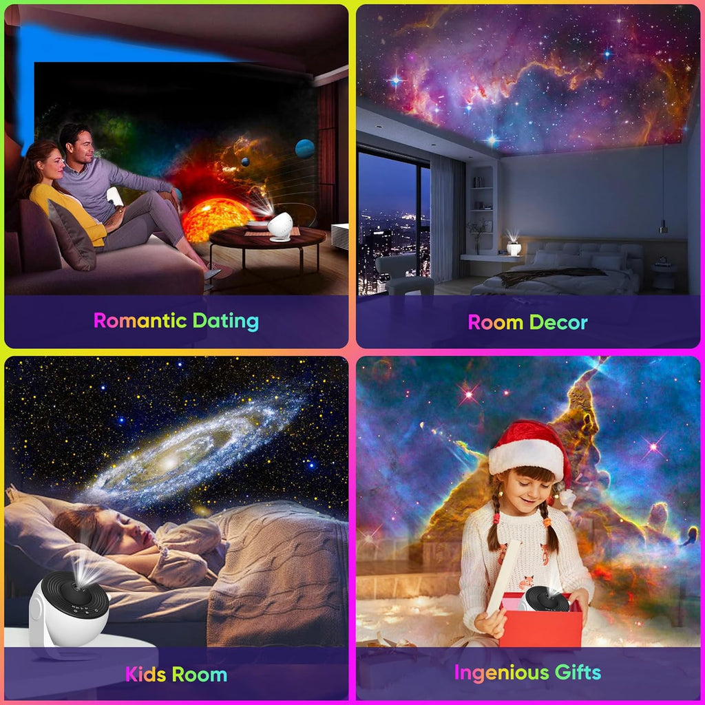 Indoce Sales 13 in 1 HD Planetarium Star The Milky Way Projector for Bedroom, 360 Rotating Star Light with Adjustable Knob and Timer for Kids, Ceiling, Gifts, Room Decoration