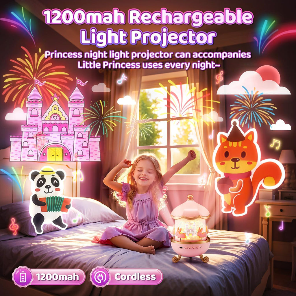 Indoce Sales Star Projector Bunny Night Light Rabbits Night Light