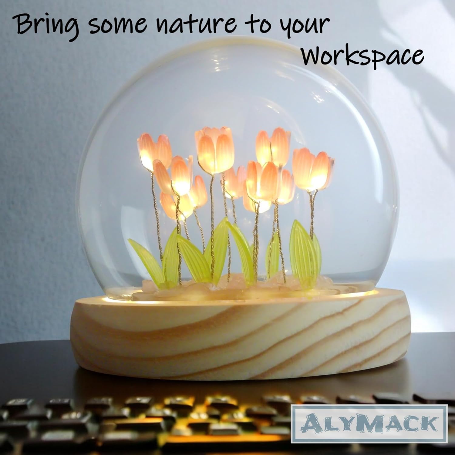Indoce Sales LED Tulip Night Light Battery Powered Handmade Tulip Table Lamps DIY Simulation Flower Bedside Sleeping Lights