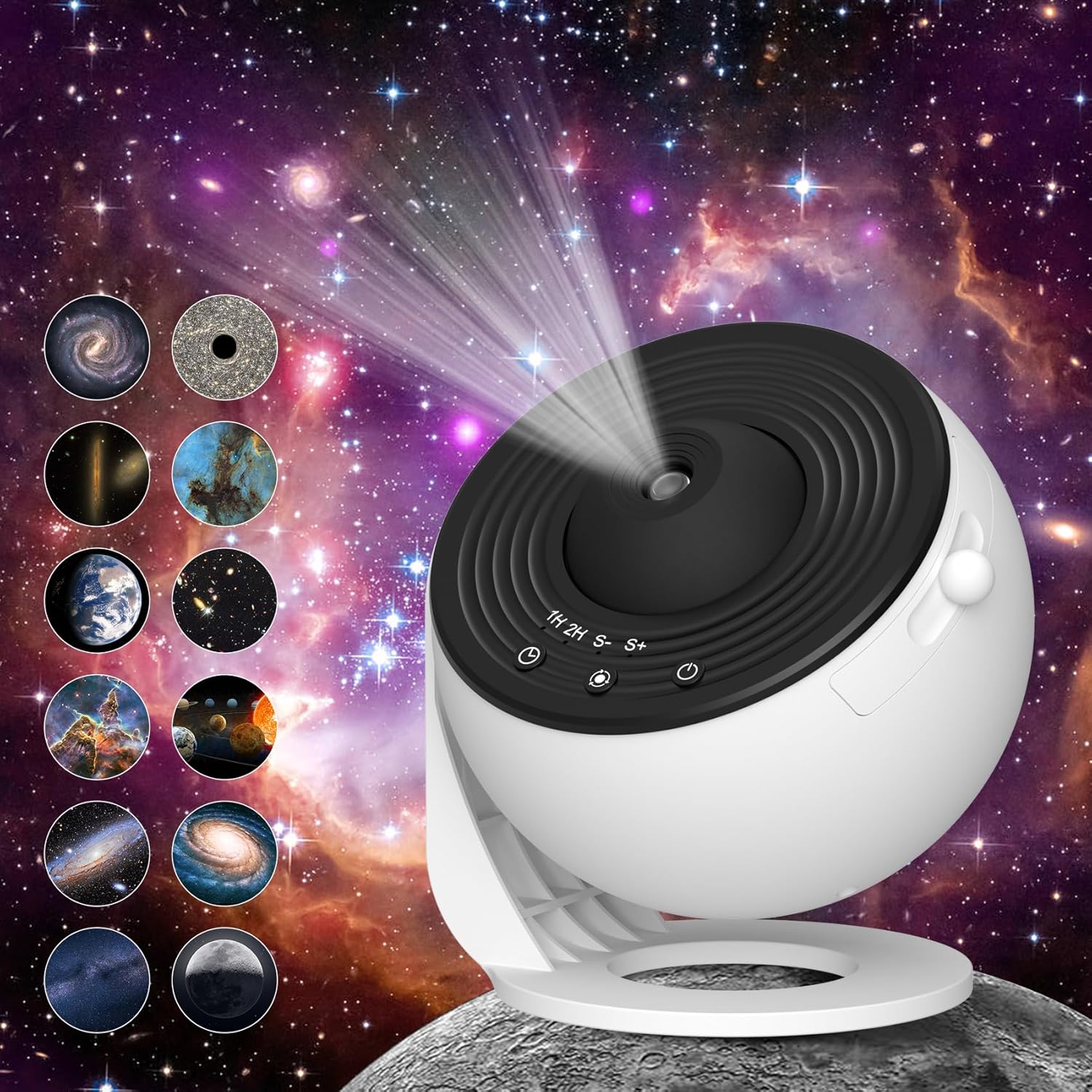 Indoce Sales 13 in 1 HD Planetarium Star The Milky Way Projector for Bedroom, 360 Rotating Star Light with Adjustable Knob and Timer for Kids, Ceiling, Gifts, Room Decoration