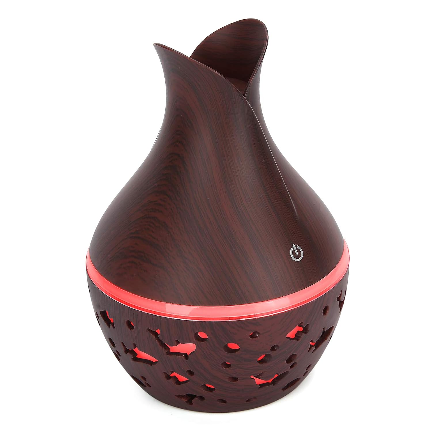 Indoce Sales Starry Sky Wood Grain Creative Hollow Star Moon Humidifier Colorful Transparent Mini Portable 130ML Aroma Diffuser
