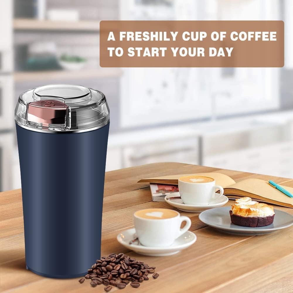 Indoce Sales Electric Masala & Coffee Grinder Machine | 80g Stainless Steel Jar | 10-Second Turbo Blade | Supari, Haldi, Elaichi, Dry Fruit & Herb Crusher | Portable One-Touch Kitchen Blender