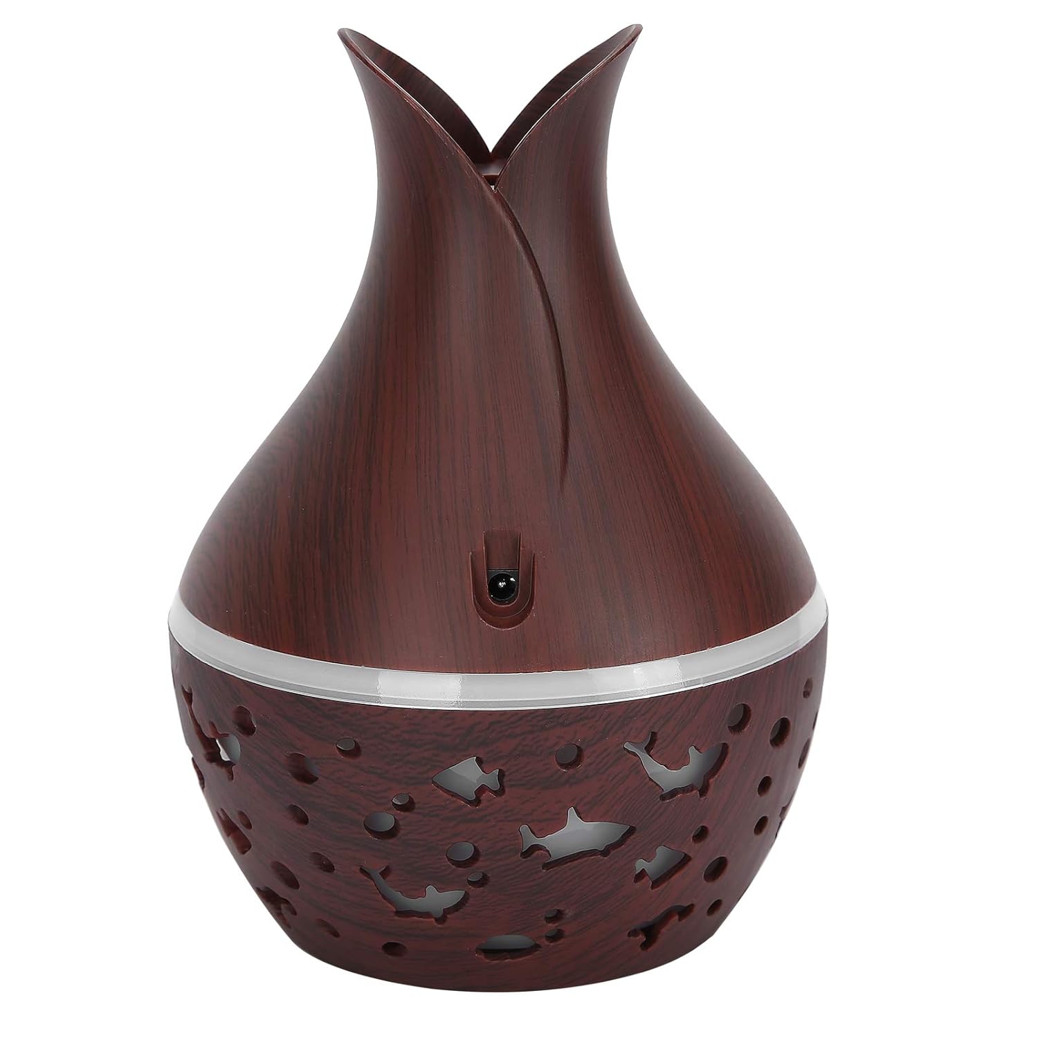 Indoce Sales Starry Sky Wood Grain Creative Hollow Star Moon Humidifier Colorful Transparent Mini Portable 130ML Aroma Diffuser