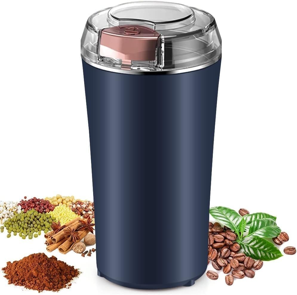 Indoce Sales Electric Masala & Coffee Grinder Machine | 80g Stainless Steel Jar | 10-Second Turbo Blade | Supari, Haldi, Elaichi, Dry Fruit & Herb Crusher | Portable One-Touch Kitchen Blender