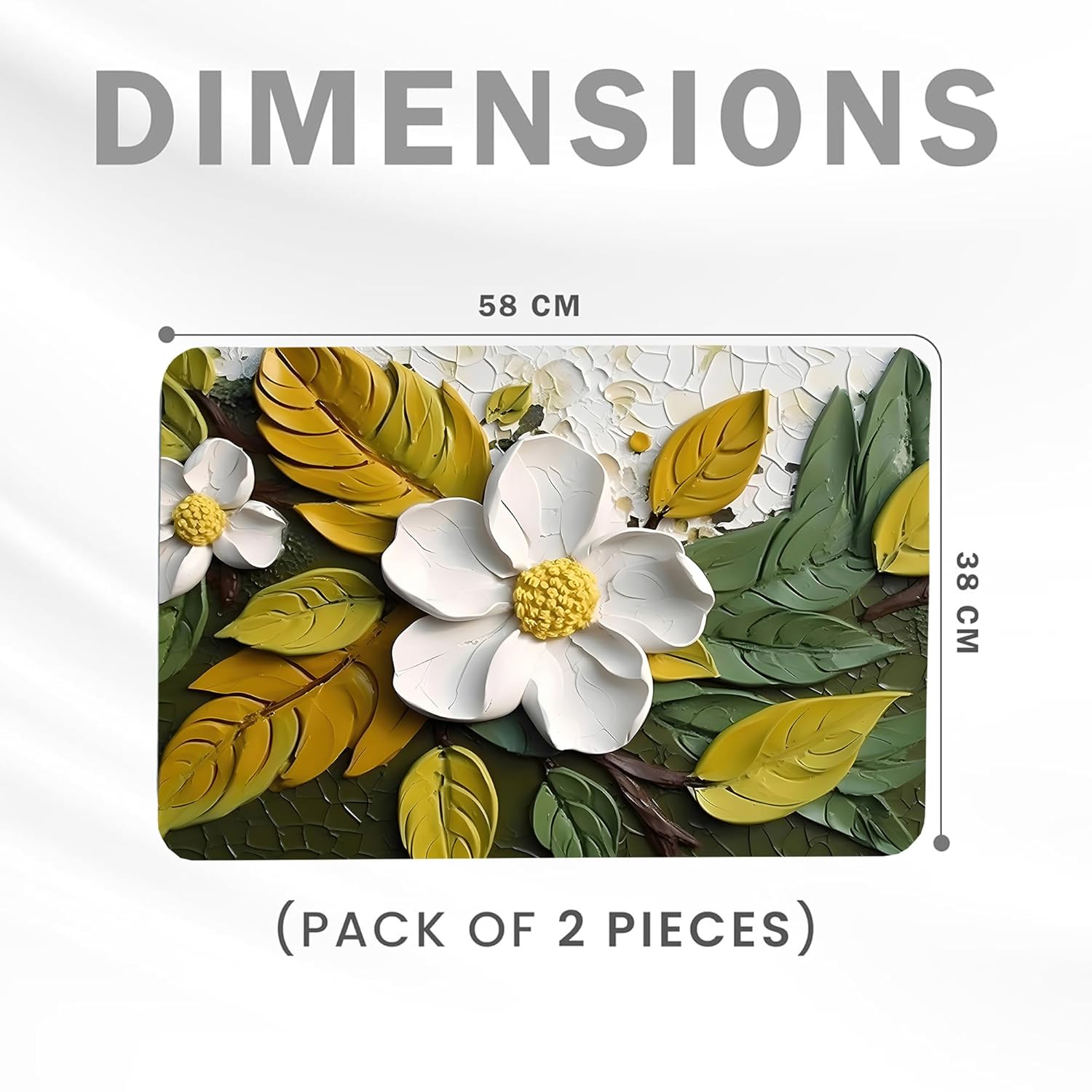 Indoce Sales 5D Door Flower Mat 5D Bathroom Flower Mat Visual Anti-Slip Absorbent Mat | Quick Drying Non-Slip Bath Mat